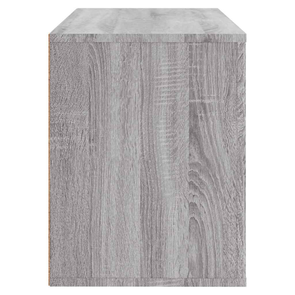 vidaXL Shoe Cabinet Grey Sonoma 80x35x45 cm Engineered Wood 6
