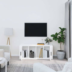 vidaXL TV Cabinet White 100x35x40 cm Engineered Wood 3