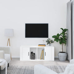 vidaXL TV Cabinet White 100x35x40 cm Engineered Wood 1