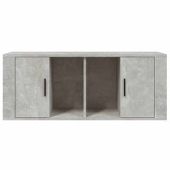 vidaXL TV Cabinet Concrete Grey 100x35x40 cm Engineered Wood 5