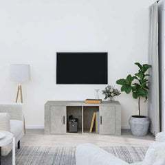 vidaXL TV Cabinet Concrete Grey 100x35x40 cm Engineered Wood 1