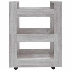 vidaXL Kitchen Trolley Black 60x45x80 cm Engineered Wood 5