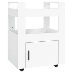 vidaXL Kitchen Trolley White 60x45x80 cm Engineered Wood 2