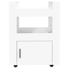 vidaXL Kitchen Trolley White 60x45x80 cm Engineered Wood 5