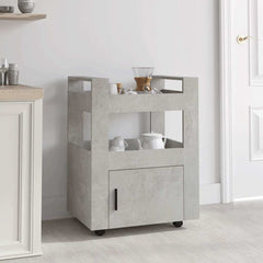 vidaXL Kitchen Trolley Concrete Grey 60x45x80 cm Engineered Wood 1