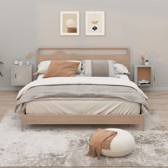 vidaXL Wall-mounted Bedside Cabinets 2 pcs Concrete Grey 50x30x47 cm 1