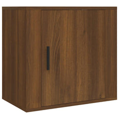 vidaXL Wall-mounted Bedside Cabinets 2 pcs Brown Oak 50x30x47 cm 5