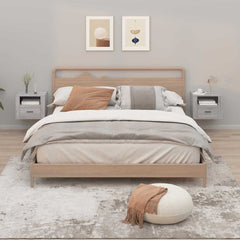 Wall-mounted Bedside Cabinet 50x36x40 cm Grey sonoma