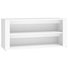 vidaXL Shoe Rack White 100x35x45 cm Engineered Wood 2
