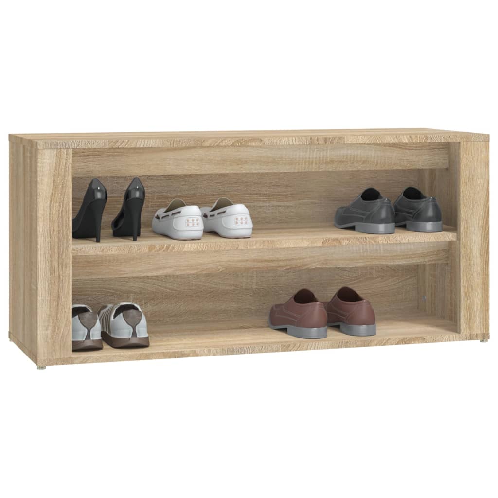 vidaXL Shoe Rack | Sonoma Oak | Engineered Wood | 100x35x45 cm | Shoe Rack 4
