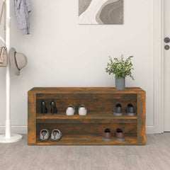 vidaXL Shoe Rack | Smoked oak | Engineered wood | Medium | Shoe Rack 3