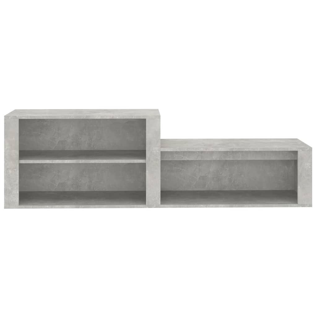 vidaXL Shoe Cabinet Concrete Grey 150x35x45 cm Engineered Wood 5