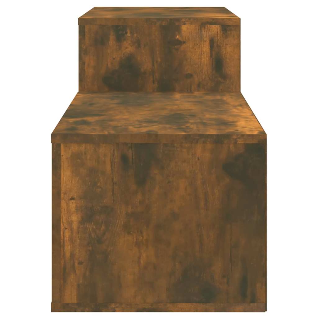 vidaXL Shoe Cabinet Smoked Oak 150x35x45 cm Engineered Wood 6