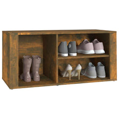 vidaXL Shoe Cabinet | Smoked Oak | Engineered Wood | Medium | Shoe Cabinet 4