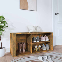vidaXL Shoe Cabinet | Smoked Oak | Engineered Wood | Medium | Shoe Cabinet 1