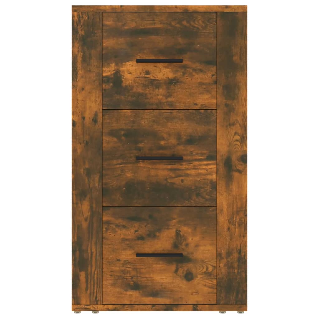 vidaXL Sideboard Smoked Oak 40x33x70 cm Engineered Wood 3