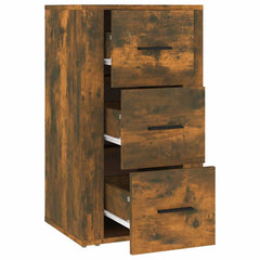 vidaXL Sideboard Smoked Oak 40x33x70 cm Engineered Wood 4