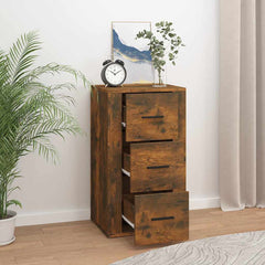 vidaXL Sideboard Smoked Oak 40x33x70 cm Engineered Wood 6