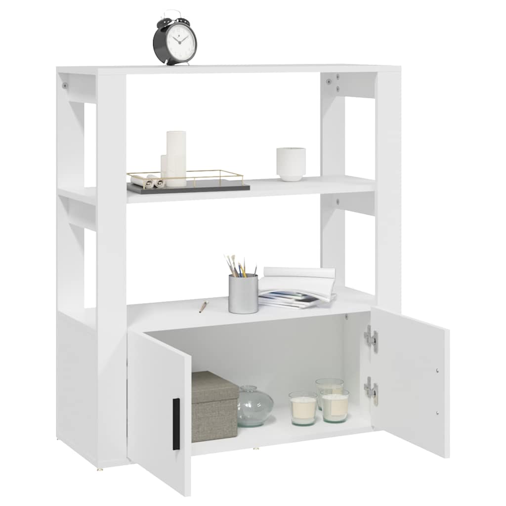 vidaXL Sideboard White 80x30x90 cm Engineered Wood 5