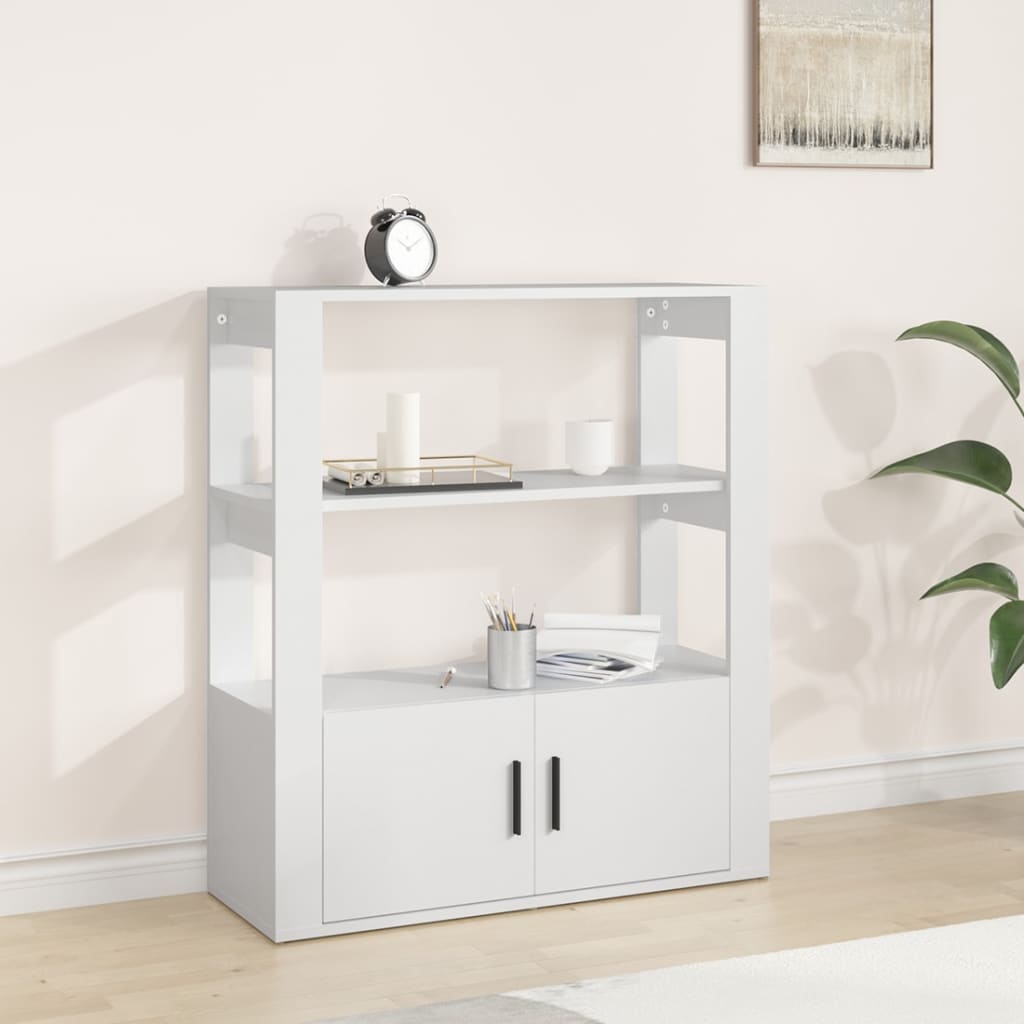 vidaXL Sideboard White 80x30x90 cm Engineered Wood 1