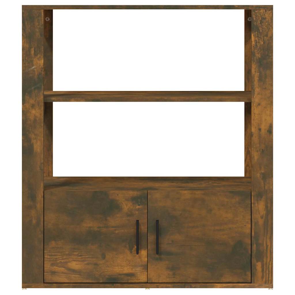 vidaXL Sideboard Smoked Oak 80x30x90 cm Engineered Wood 6