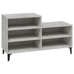 vidaXL Shoe Cabinet | Concrete Grey | Engineered wood | Compact | Shoe Cabinet 2