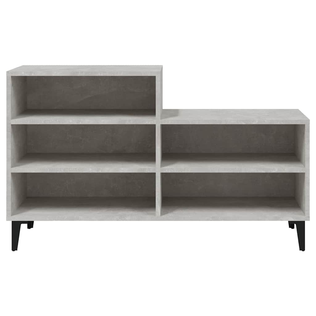 vidaXL Shoe Cabinet | Concrete Grey | Engineered wood | Compact | Shoe Cabinet 3