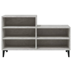 vidaXL Shoe Cabinet | Concrete Grey | Engineered wood | Compact | Shoe Cabinet 3