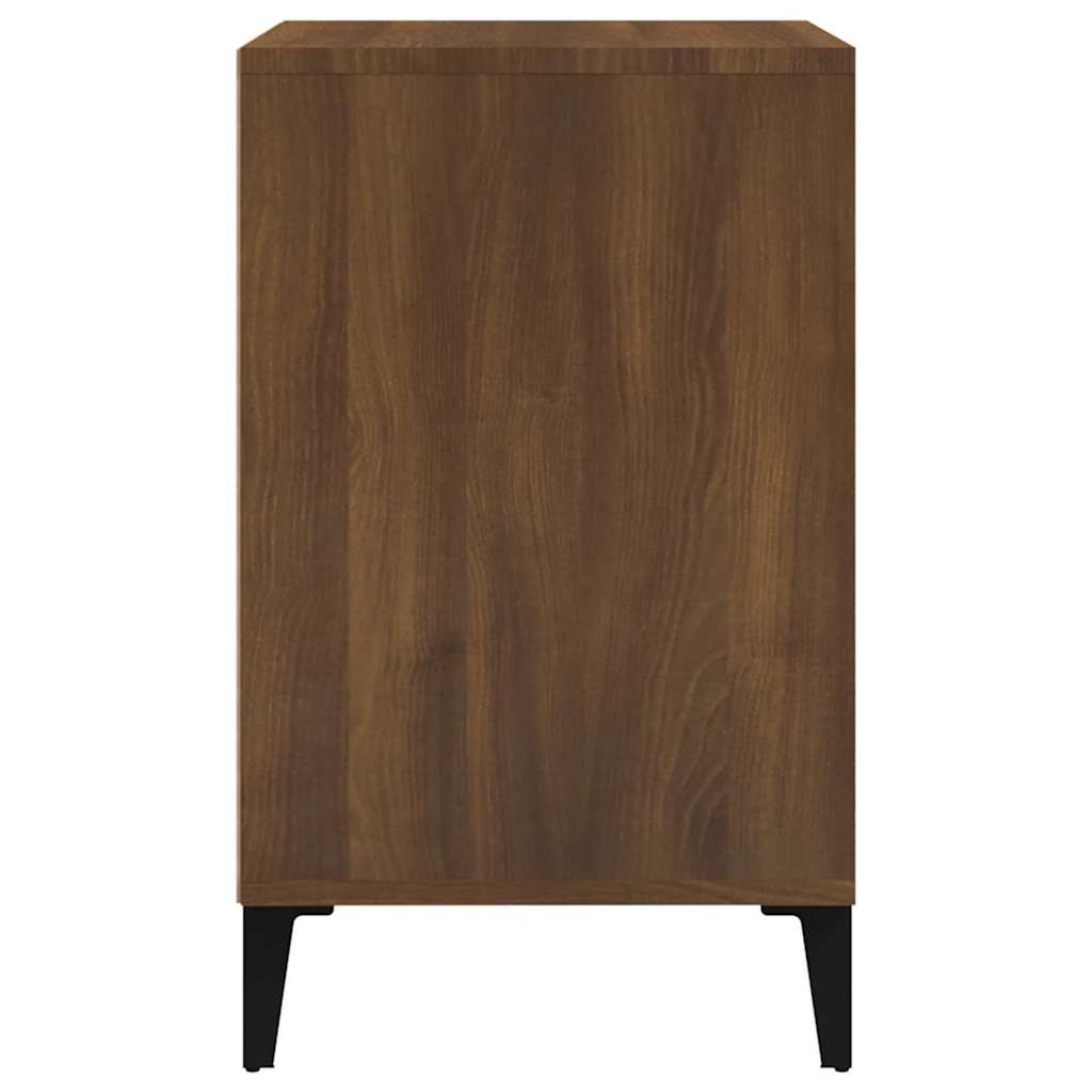 vidaXL Shoe Cabinet Brown Oak 102x36x60 cm Engineered Wood 4