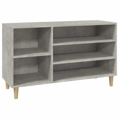 vidaXL Shoe Cabinet Concrete Grey 102x36x60 cm Engineered Wood 2
