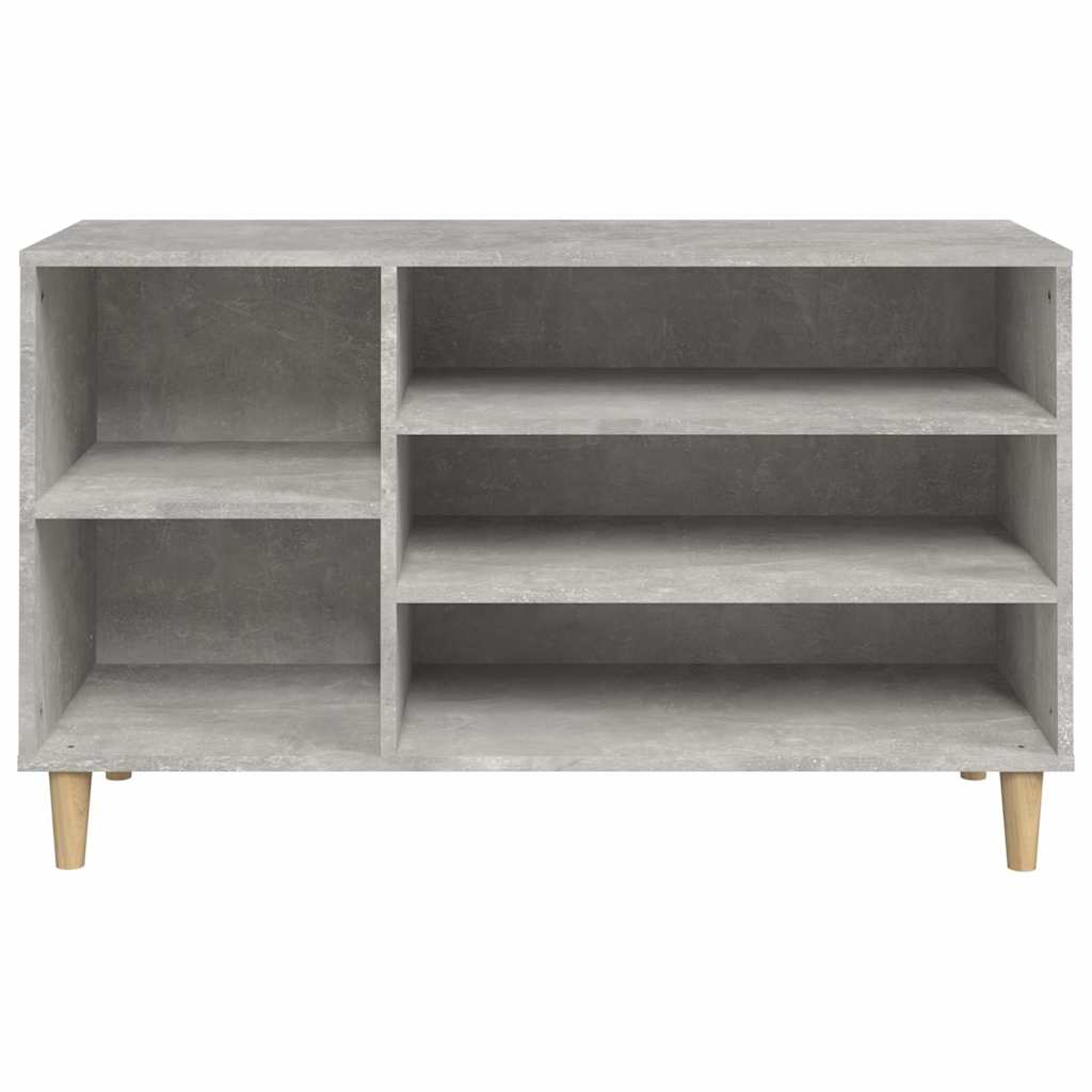 vidaXL Shoe Cabinet Concrete Grey 102x36x60 cm Engineered Wood 5