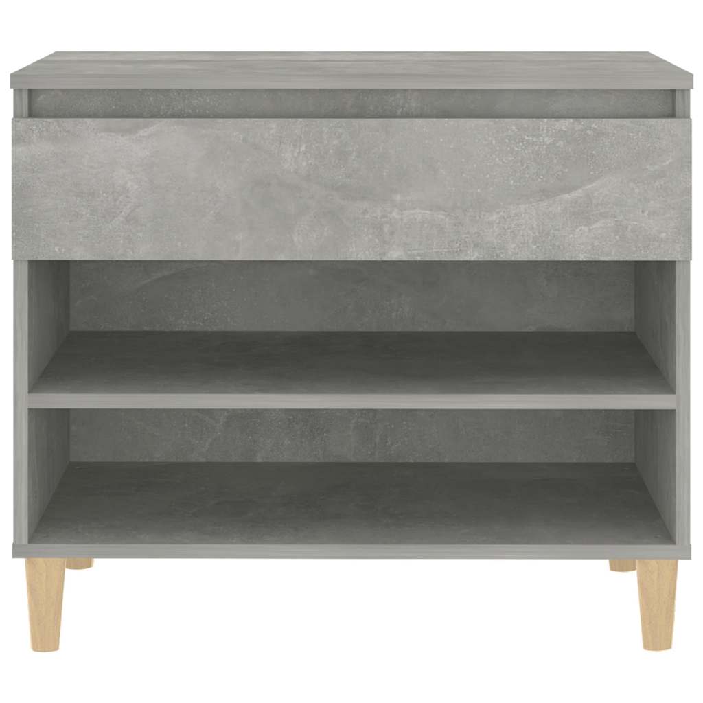 vidaXL Shoe Cabinet Concrete Grey 70x36x60 cm Engineered Wood 6