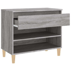 vidaXL Shoe Cabinet Grey Sonoma 70x36x60 cm Engineered Wood 6