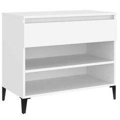 vidaXL Shoe Cabinet | White | Engineered Wood, Metal | Medium | Shoe Cabinet 2