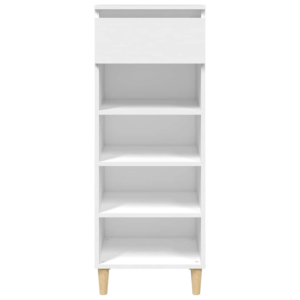 vidaXL Shoe Cabinet White 40x36x105 cm Engineered Wood 3