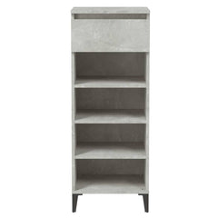 vidaXL Shoe Rack Concrete Grey 40x36x105 cm Engineered Wood 5