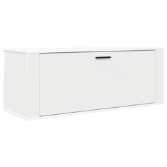 vidaXL Wall Shoe Cabinet White 100x35x38 cm Engineered Wood 2