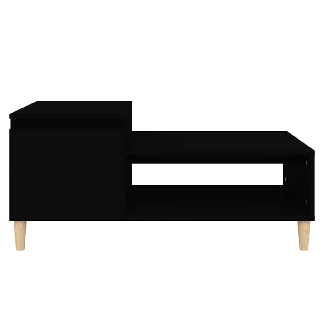 vidaXL Coffee Table Black 100x50x45 cm Engineered Wood 5