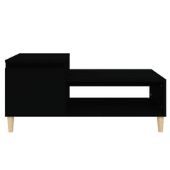 vidaXL Coffee Table Black 100x50x45 cm Engineered Wood 5