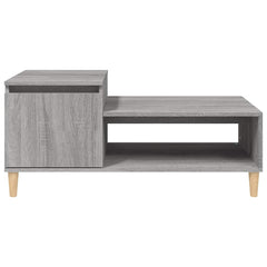 vidaXL Coffee Table Grey Sonoma 100x50x45 cm Engineered Wood 6