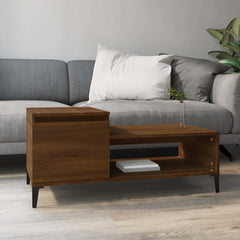 vidaXL Coffee Table Brown Oak 100x50x45 cm Engineered Wood 1