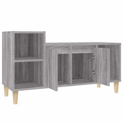 vidaXL TV Cabinet Grey Sonoma 100x35x55 cm Engineered Wood 5
