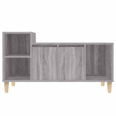vidaXL TV Cabinet Grey Sonoma 100x35x55 cm Engineered Wood 6