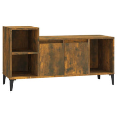 vidaXL TV Cabinet Smoked Oak 100x35x55 cm Engineered Wood 2