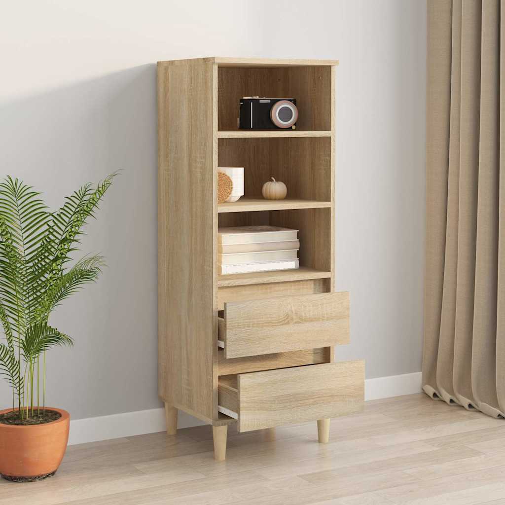 vidaXL Highboard Sonoma Oak 40x36x110 cm Engineered Wood 6