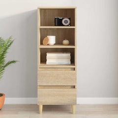 vidaXL Highboard Sonoma Oak 40x36x110 cm Engineered Wood 1