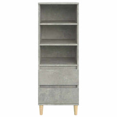 vidaXL Highboard Concrete Grey 40x36x110 cm Engineered Wood 3