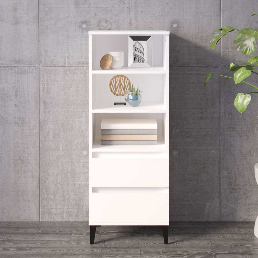 vidaXL Highboard White 40x36x110 cm Engineered Wood 1