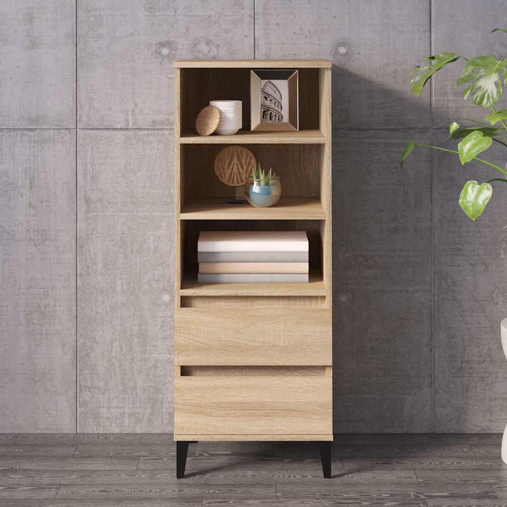 vidaXL Highboard Sonoma Oak 40x36x110 cm Engineered Wood 1