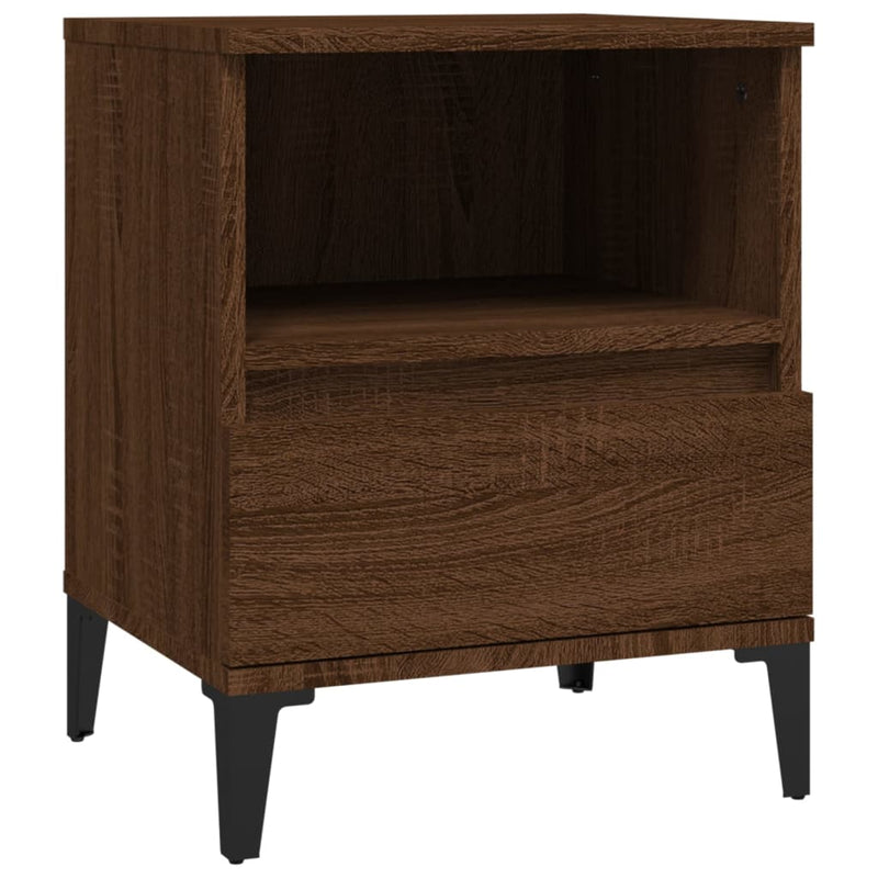 Bedside Cabinet Brown Oak 40x35x50 cm